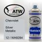 Preview: Chevrolet, Silver Metallic, 12 / WA9284: 400ml Sprühdose, von ATW Autoteile West.
